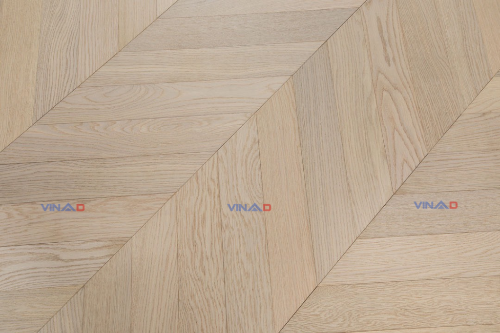 Sàn gỗ Plywood VinaD thiết kế xương cá Chevron