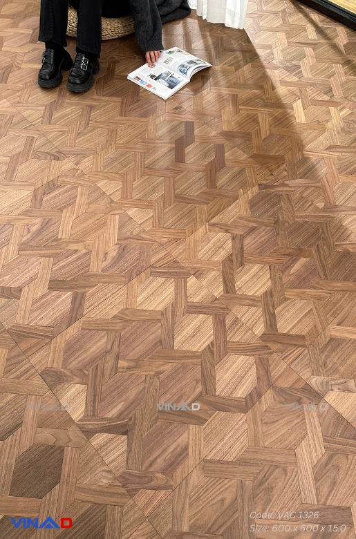 Sàn gỗ hoa văn VAC 1326 - Gỗ Óc chó ( Walnut )