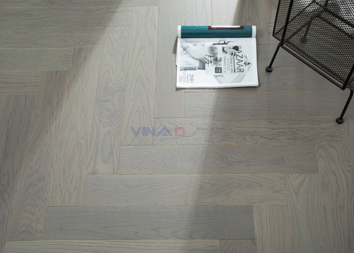 Sàn gỗ xương cá Herringbone V1005
