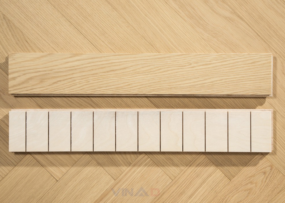 Sàn gỗ xương cá Herringbone V1001