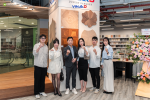 Sàn Gỗ Hoa Văn VinaD – Dấu Ấn Đẳng Cấp Tại Materials World Royal City